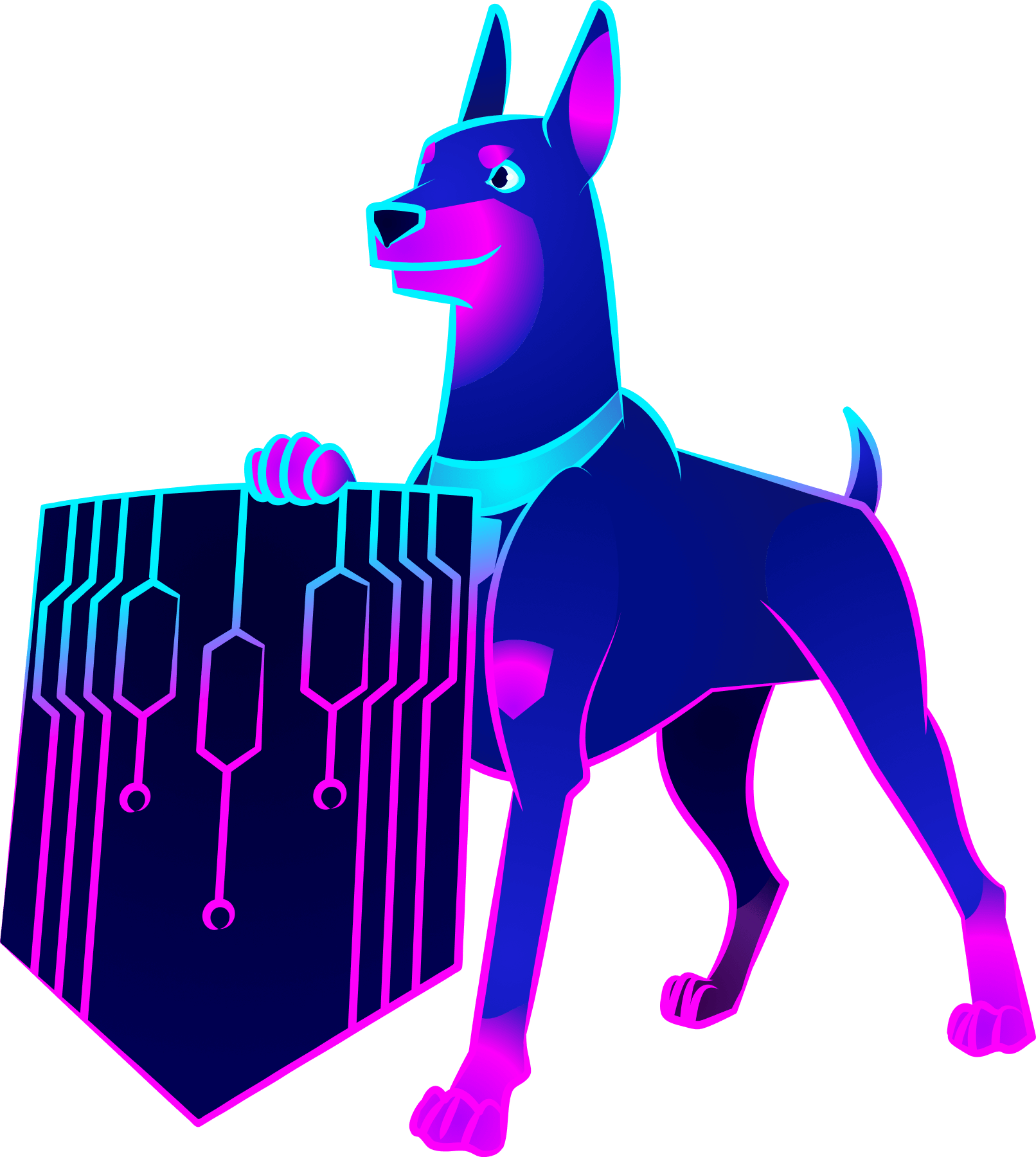 Snyk Security Dog Illustration